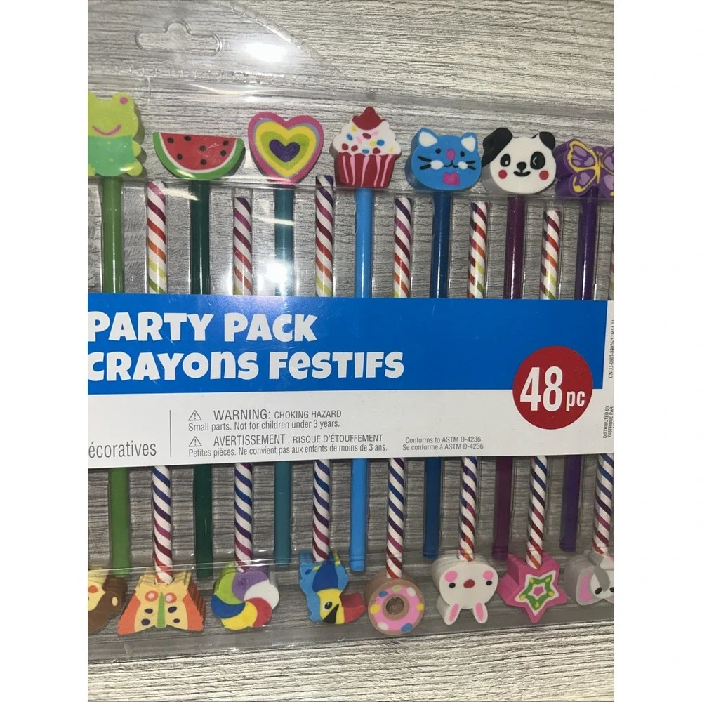 Creatology Pencil Party Pack with Erasers 48pc NEW SEALED (E4)